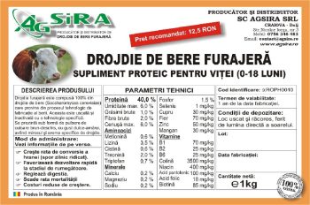 Drojdie de Bere Furajera 1 Kg