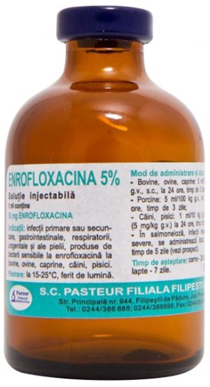 Enrofloxacina 5% Solutie Injectabila 100ml